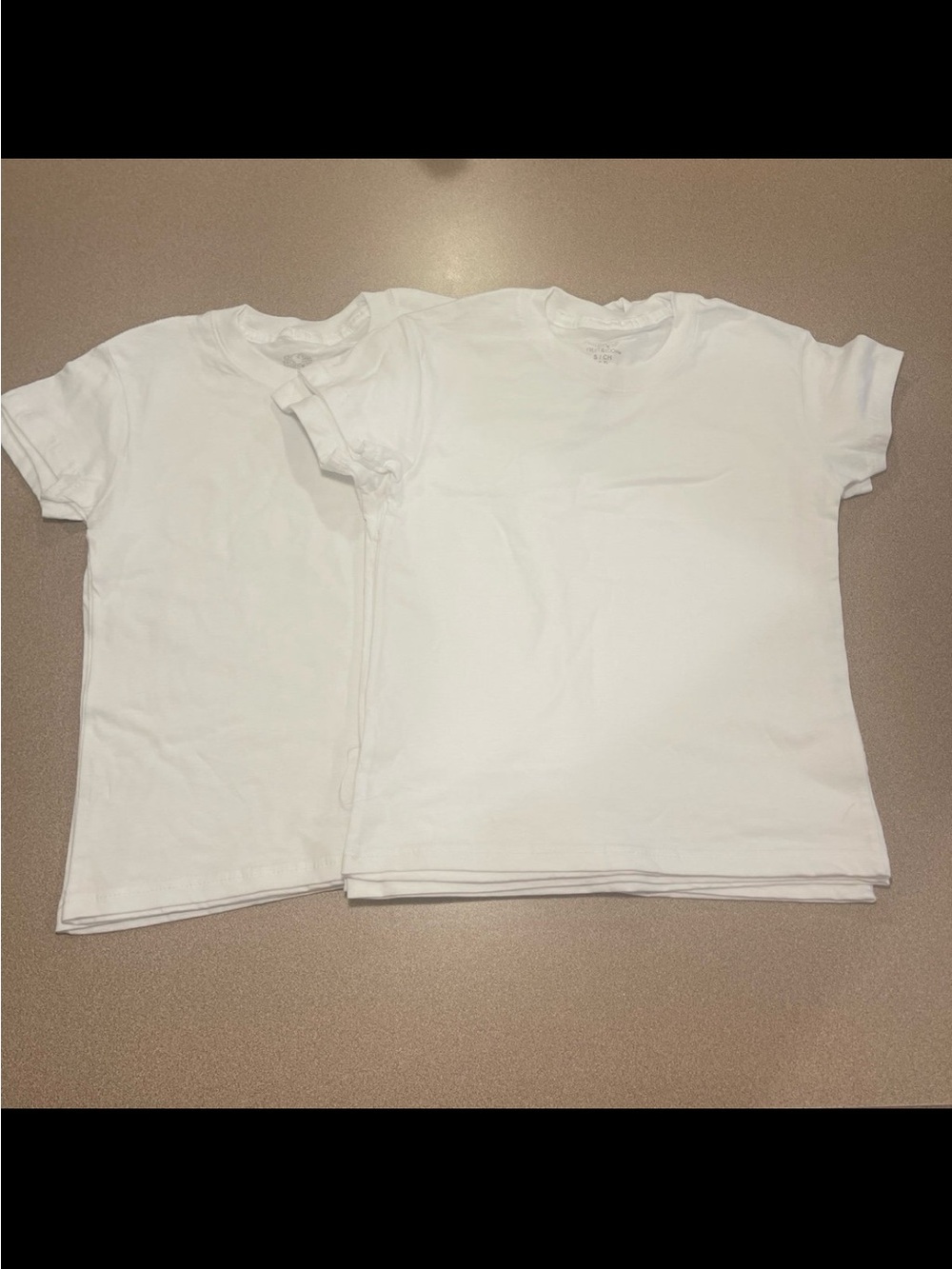 5 fruit of the Loom kids pain White T-shirt small (6/7)